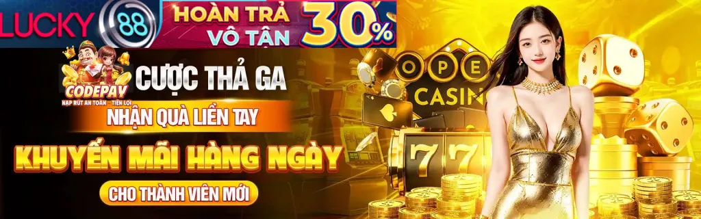 Banner khuyến mãi ab77 dành cho trò chơi slot